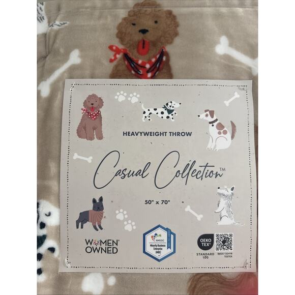 DOGS 50x70 Plush Throw Blanket Dachshund Doodle Schnauzer Frenchie Terrier Dog - Picture 2 of 7